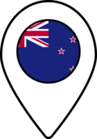 New Zealand flag map pin navigation icon. png