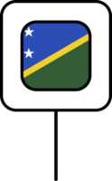 Solomon Inseln Flagge Platz Stift Symbol. png