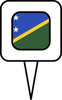 Solomon Inseln Flagge Stift Platz Symbol. png