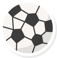 football stickers flat element, sports element stickers. png