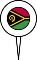 Vanuatu flag pin location icon. png