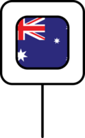 Australien Flagge Platz Stift Symbol. png