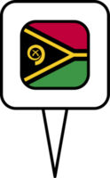 vanuatu flagga stift plats ikon. png