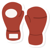 boxing stickers flat element, sports element stickers. png