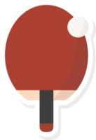 table tennis stickers flat element, sports element stickers. png