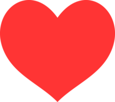 Red hearts for all occasions of love. png