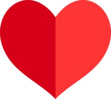 Red hearts for all occasions of love. png