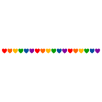 Herz bunt ordnen horizontal png