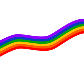 arco iris vistoso curva ola blanco antecedentes png