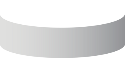 Podium isoliert auf ein transparent Hintergrund. 3d Sockel. png. png