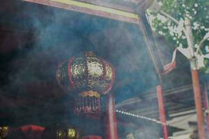 Chinese new year lanterns in chinatown at Jakarta. JAKARTA, INDONESIA, MAY 26, 2019 photo