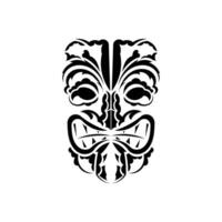 Pattern mask. Traditional totem symbol. Simple style. Vector over white background.