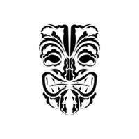 Pattern mask. Traditional totem symbol. Simple style. Vector over white background.