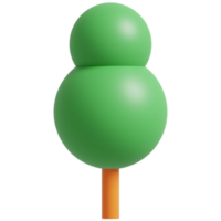 3D Green Tree.3d render illustration. png