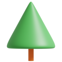 3D Green Tree.3d render illustration. png