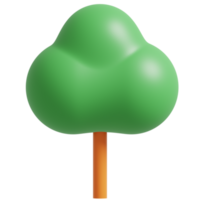 3D Green Tree.3d render illustration. png