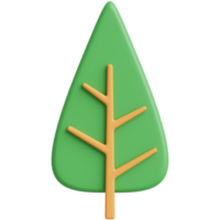 3D Green Tree. 3d render illustration. png