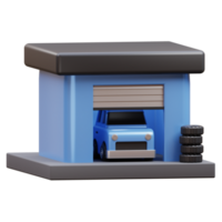 Garage 3d Illustration png