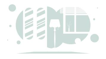 Room in a simple style. Background for your design. illustration. vector