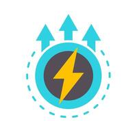 Battery charge icon. Good for applications. Isolated. Vector. vector