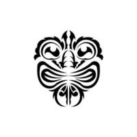 Pattern mask. Traditional totem symbol. Simple style. Vector isolated on white background.