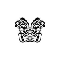 Pattern mask. Traditional totem symbol. Simple style. illustration isolated on white background. vector