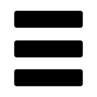 option menu user interface black Icon button vector