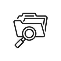 document search icon design vector template