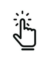 Hand cursor icon isolated on a white background vector