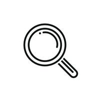 Search, find icon isolated on white background vector