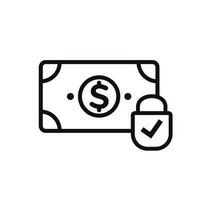 Secure payment icon isolated on white background vector