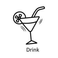 bebida vector contorno icono diseño ilustración. viaje símbolo en blanco antecedentes eps 10 archivo