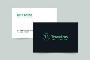 Tours And Travels business card template. A clean, modern, and high-quality design business card vector design. Editable and customize template business card