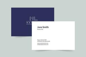 Nail Studio Shop business card template. A clean, modern, and high-quality design business card vector design. Editable and customize template business card