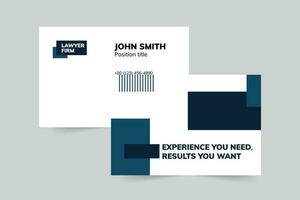 Law Firm business card template. A clean, modern, and high-quality design business card vector design. Editable and customize template business card