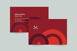 Pub business card template. A clean, modern, and high-quality design business card vector design. Editable and customize template business card