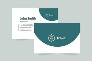 Travel Agent Agency business card template. A clean, modern, and high-quality design business card vector design. Editable and customize template business card