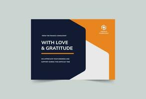 Finance Consultant greeting card template. A clean, modern, and high-quality design business card vector design. Editable and customize template business card