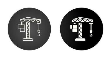 Crane Lifting Vector Icon