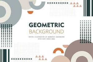 Vector illustration of geometric background with copy space area