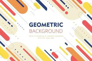 Vector illustration of geometric background with copy space area