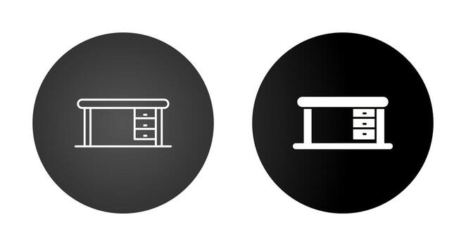 icono de vector de mesa