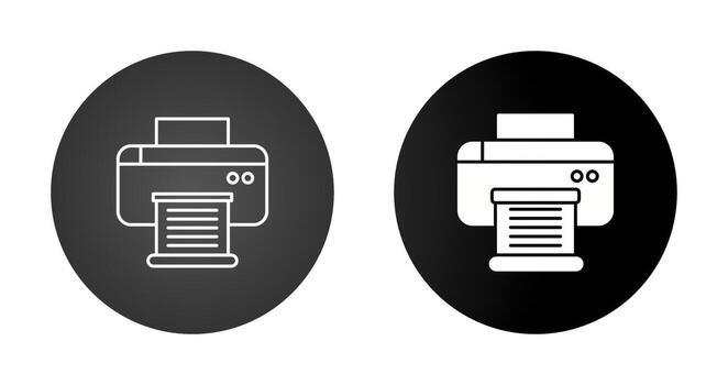 icono de vector de impresora