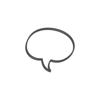 speech bubble and message simple icon vector