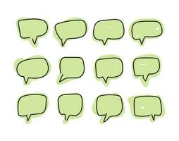 speech bubble and message simple icon vector