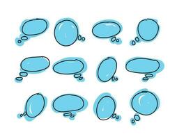 speech bubble and message simple icon vector