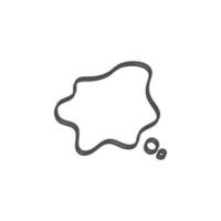 speech bubble and message simple icon vector