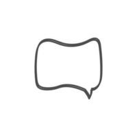 speech bubble and message simple icon vector