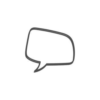 speech bubble and message simple icon vector