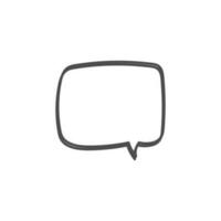 speech bubble and message simple icon vector